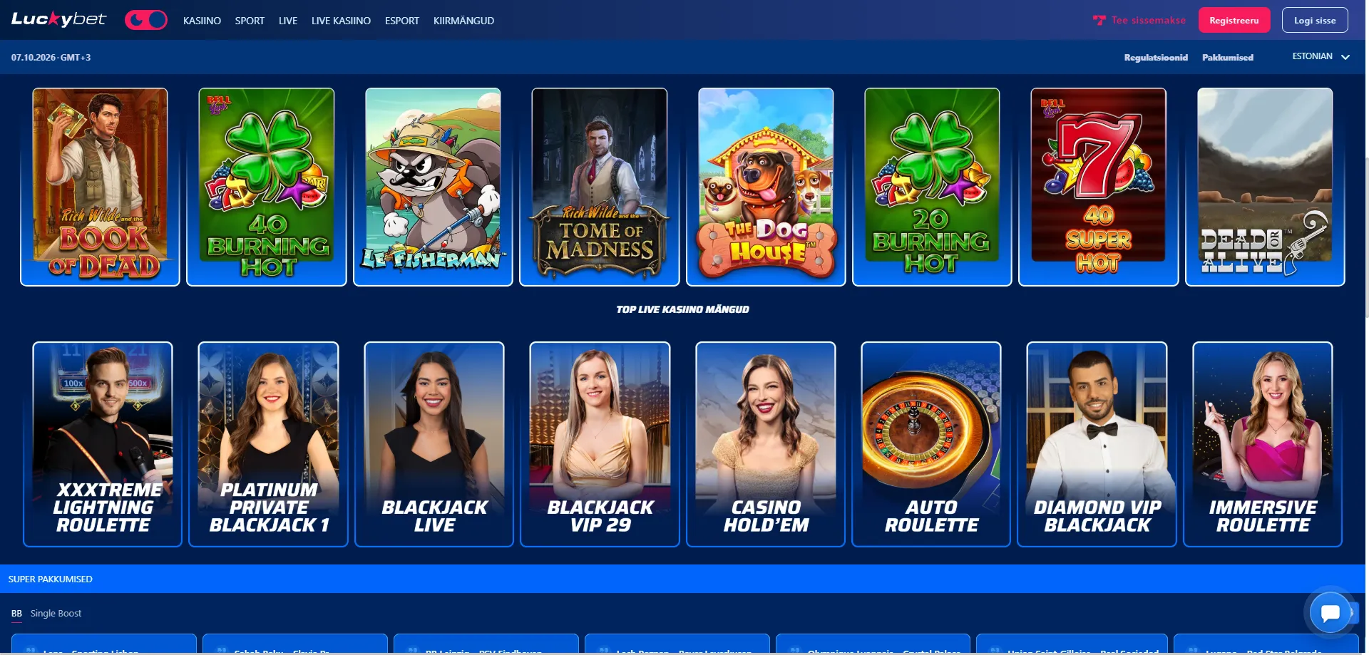 Luckybet casino online slotid – parimad mängud Eestis